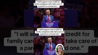 Trump will support a tax for family caregivers who take of a parent #ytangan #short #shorts