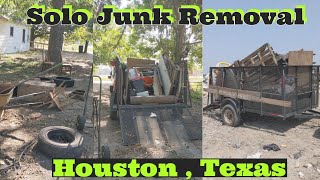 Solo Junk Removal Day | Cleaning A House 🏠 / Lot That is For Sale