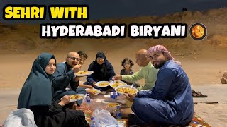 India hyderabad sy aai hamari dawat😍ohod k pahardh par sehri ki🥘