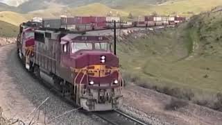 Santa Fe GP60 113 Stack Train Eastbound at Tehachapi Tunnel 2