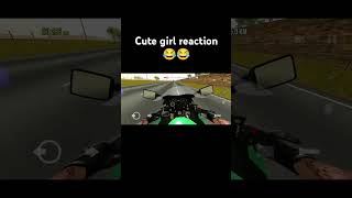 Cute girl reaction 😂😂 Cute girl Rona lagi 😍😍 #zx10r #zx6r #rajadc #viral #trending #shorts #short