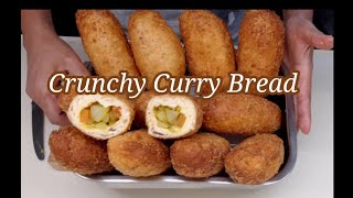 Teach you how to make Crunchy Curry Bread/Japanese Curry Bread/Ham and Cheese Bread