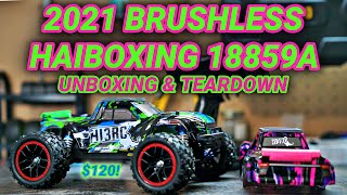 2021 HBX HAIBOXING 18859A BRUSHLESS 1/18 RC Monster Truck - Unboxing and Teardown - First Look