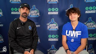 UWF Cross Country - Cooling Down With Coach 10/16 - Coach Caleb Carmichael and Carson King