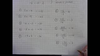 Integers Multiplication and Division