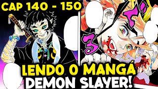 💀 COMEÇOU O CASTELO INFINITO! LENDO O MANGÁ de DEMON SLAYER COM VOCÊS! (Cap 140 ao 150)