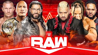 Roman Reigns The Rock Randy Orton vs Solo Sikoa Jacob Fatu Tama Tonga | Tag Team Match