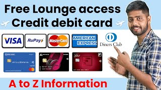 Free lounge access credit card || Airport lounge access || Airport lounge - Hindi full information