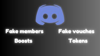 [CHEAP] Discord fake members, vouches, tokens, boosts