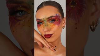 PRIDE RAINBOW EYE MAKEUP TUTORIAL 🍁🏵🌈#pride #pridemakeup #pridemakeuplook #shortsvideo #viralvideo