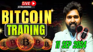 Live Trading in Bitcoin on Delta Exchange | 11 Sep 2024 | Trade Swings