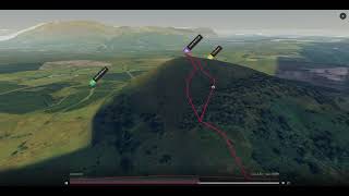 Great Mell Fell, Eastern Lake District - 3D fly-through