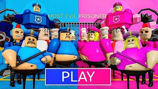 BOYS VS GIRLS BARRY'S PRISON RUN New Update Roblox - All Bosses Battle FULL GAME #roblox