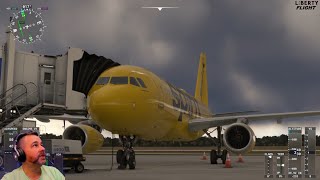 Fenix Simulations A320 KTLH to KPBI west palm flight 54 min  (482) #msfs