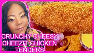 The BEST Crunchy Cheesy Cheez-it Chicken Tenders