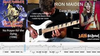 Iron Maiden Run Silent Run Deep guitar solo with TAB