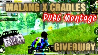 MALANG X CRADLES | 100 UC GIVEAWAY | PUBG MONTAGE | SPIDER | SAMSUNG,A3,A5,A6,A7J5,J75,S6,S7,A10,A20