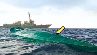 Coast Guard Intercepts Strange Blue Boat, Then They Take A Look Inside