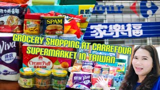 Grocery shopping at Carrefour in Taiwan|Pandemic Grocery|Carrefour Padeh walang katao tao.