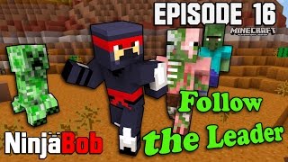 Minecraft PS4 - "Follow the Leader" Hollow Mountain Survival Ep. 16