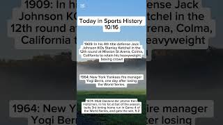 Today in Sports History October 16th #history #todayinhistory #otd