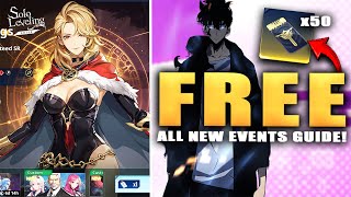 OVER 50 FREE SUMMONS & 3000 FREE ESSENCE STONES!! UPDATE ALL EVENTS GUIDE! (Solo Leveling Arise)