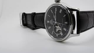 ORIENT OPEN HEART FAG00003B0 AUTOMATIC BLACK LEATHER BAND MEN'S WATCH