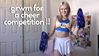 get ready with me for a cheer competition !!