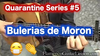 Quarantine series #5 Bulerias de Moron, Diego Del Gastor Cover [Flamenco Guitar Lesson]フラメンコギターレッスン