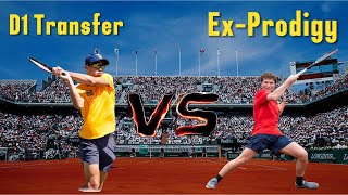 Does Ex-Prodigy Have a Winning Chance Against College Tennis player!??