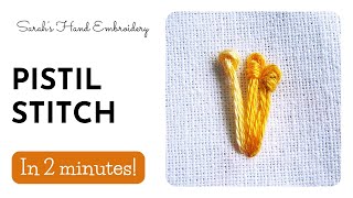 How to do Pistil Stitch