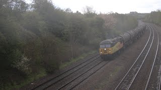 (4K) coals rail class 56 nos 56087 screams north  with Sinfin Sdgs to Grangemouth Tanks