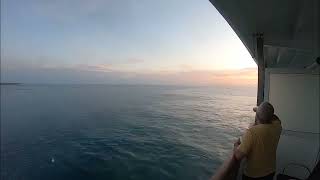 Carnival Legend Time Lapse  Sunrise Docking Amber Cove