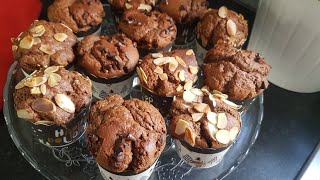 Muffins au chocolat recette facile   👌 / مافن بالشكلاط سهل و لذيذ.