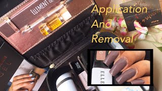 EASY GEL MANICURE AT HOME | APPLICATION AND REMOVAl | ELLEMENT COMPANY GEL POLISH KIT DEMO