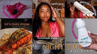 NIGHT TIME ROUTINE | TIME TO RELAX + UNWIND | SHOWER ROUTINE, SELFCARE, SKINCARE ROUTINE, DINNER +