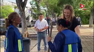 Cecilia Patron supervisa trabajos de desazolve