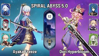 C0 Ayaka Furina Charlotte Freeze Team | C6 Dori Hyperbloom | New Spiral Abyss 5.0 | Genshin Impact