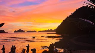 Sunset in Elnido Palawan