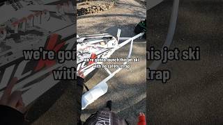 Jetski launch with no safety strap #sendit #fullsend #jetski #boatramp #fail #fails #lakelife #moto