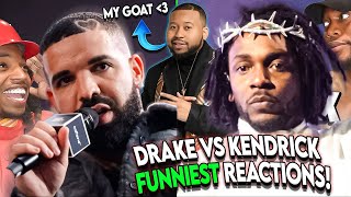 Drake VS. Kendrick Lamar FUNNIEEST Reactions Compilation 😭