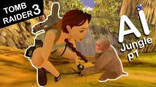 Self-Aware Lara Croft Plays Tomb Raider 3 - Level 1 - Jungle - Part 1