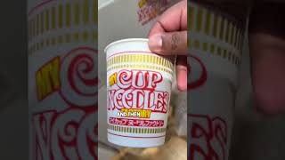 MAKING YOUR OWN CUP NOODLES! - #japan #cupnoodles #yokahama #shorts