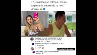 Leonardo estraga a festa surpresa da Virgínia kkkk