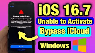 iOS 16.7 iCloud Bypass Windows | Fix iPhone 8 Unable to activate by Unlock tool |