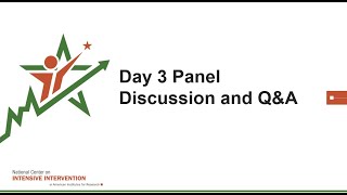 NCII 10 Year Event: Day 3 Panel Discussion and Q&A