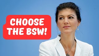 Vote for the BSW in the European elections on 9 June! #NEWSGERMANY #todaynews #sahrawagenknecht