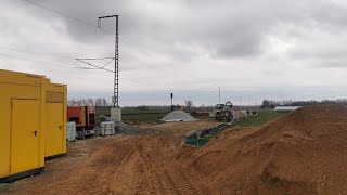 Neuer Bahnhaltepunkt Karls Erlebnis-Dorf Rövershagen in Bau 08.03.2023