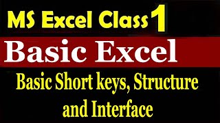 LEARN MS EXCEL FOR YOUR OFFICE NEEDS UP TO ADVANCE LEVEL/ Class 1