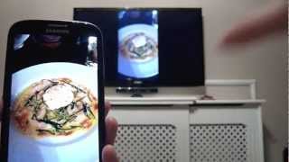 Samsung Galaxy S3 DLNA media sharing to Sony HD TV - HD 1080p videos, MP3, pictures